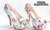 Peep Toe Floral - cód.082